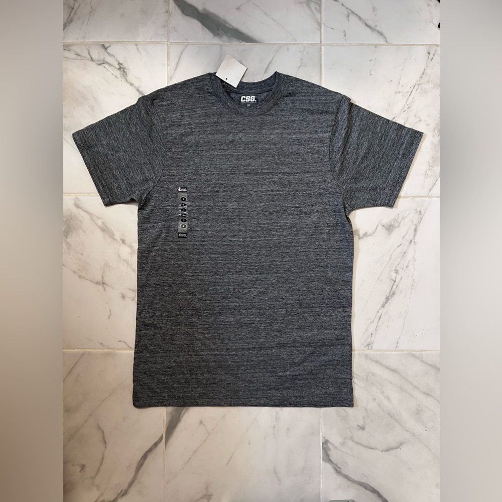 Grey and black tee